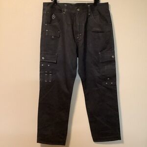 Eight 732 vintage y2K 80’s mens utility cargo khaki 40X34 100% cotton pants